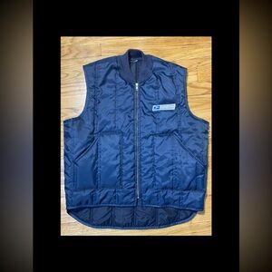 vintage Insulated Postal Vest for Mail Handlers & Maintenance Personnel sz L